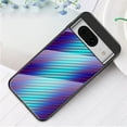 thumbnail image 1 of SaniMore Cover Compatible with Google Pixel 7A 6.1" 2023, Rugged Carbon Fiber Glass Backplane Shockproof TPU Bumper Luxury Eye-catching Anti-drop Heavy Duty Protective Cover, Blue, 1 of 11