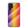 thumbnail image 1 of SaniMore Cover Compatible with Samsung Galaxy S22 Ultra 6.8" 2022, Rugged Carbon Fiber Glass Backplane Shockproof TPU Bumper Luxury Eye-catching Anti-drop Heavy Duty Protective Case, Gold, 1 of 9