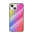 thumbnail image 1 of SaniMore Cover for iPhone 15 Plus (6.17" 2023), Rugged Carbon Fiber Glass Backplane Shockproof TPU Bumper Luxury Eye-catching Anti-drop Heavy Duty Protective Cover, Dazzle, 1 of 10