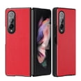 thumbnail image 1 of SaniMore Designed for Samsung Galaxy Z Fold 3 Folding Case 7.6-inch, for Galaxy Z Fold 3 Lens Protection PU Leather + Hard PC Anti-Drop Slim All-inclusive Protecitve Cover, Red, 1 of 8
