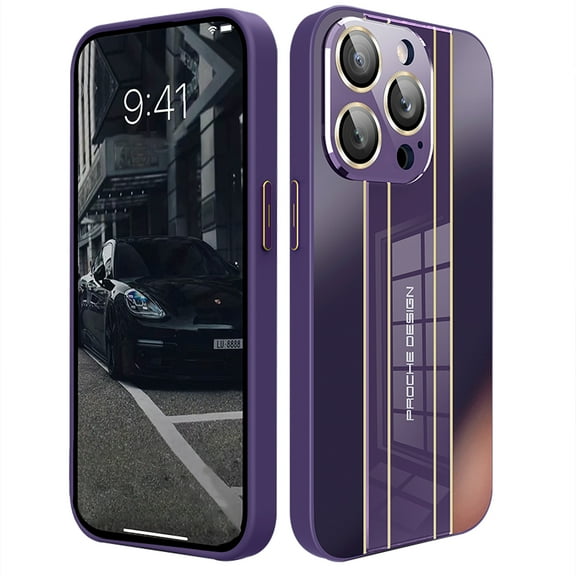 SaniMore Designed for iPhone 11 Pro Case (2019), Shockproof TPU Slim Case Built-in One-Piece Lens Film Anti-Drop Armor Protection Cover for Apple iPhone 11 Pro 5.8-inch, Darkpurple