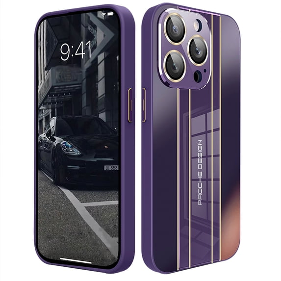 SaniMore Designed for iPhone 14 Pro Case (2022), Shockproof TPU Slim Case Built-in One-Piece Lens Film Anti-Drop Armor Protection Cover for Apple iPhone 14 Pro 6.1-inch, Darkpurple