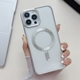 thumbnail image 1 of SaniMore Designed for iPhone 16 Pro Clear Case, Support Mag-Safe Wireless Charging Shockproof Transparent Powerful Magnetic All-Round Protection Phone Case for iPhone 16 Pro, Silver, 1 of 7