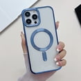 thumbnail image 1 of SaniMore Designed for iPhone 16 Pro Clear Case, Support Mag-Safe Wireless Charging Shockproof Transparent Powerful Magnetic All-Round Protection Phone Case for iPhone 16 Pro, Navyblue, 1 of 7