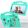 thumbnail image 1 of SaniMore EVA Kids Case for Samsung Galaxy Tab A7 Lite 8.7" 2021 (SM-T220/T225), Skid-Proof Lightweight Case for Boys Girls with Kickstand Handle Shockproof Cover for Samsung Tab A7, Mint, 1 of 7