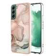 thumbnail image 1 of SaniMore Electroplated Marble Case for Samsung Galaxy S24 Plus, Shockproof Protection Cover Support Magnetic Wireless Charging Soft TPU Bumper Transparent Ultra-Slim for Samsung S24 Plus, Gold, 1 of 8
