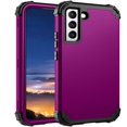 thumbnail image 1 of SaniMore Galaxy S23 Case, Shockproof Heavy Duty Hard Plastic + Soft Silicone Rubber Bumper Hybrid Dual-Layer Protective Case for Samsung Galaxy S23 5G (6.1") 2023, Purple, 1 of 8