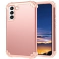 thumbnail image 1 of SaniMore Galaxy S23 Plus Case, Shockproof Heavy Duty Hard Plastic + Soft Silicone Rubber Bumper Hybrid Dual-Layer Protective Case for Samsung Galaxy S23 Plus 5G (6.6") 2023, Rosegold, 1 of 7