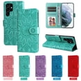 thumbnail image 1 of SaniMore Galaxy S24 Plus 5G Wallet Case, [Flower Embossed] Premium PU Leather Flip Protective Case with Card Holder & Stand Cover for Samsung Galaxy S24 Plus 6.7" 2024, Green, 1 of 10