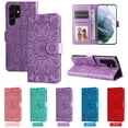 thumbnail image 1 of SaniMore Galaxy S24 Plus 5G Wallet Case, [Flower Embossed] Premium PU Leather Flip Protective Case with Card Holder & Stand Cover for Samsung Galaxy S24 Plus 6.7" 2024, Purple, 1 of 10