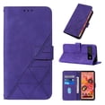 thumbnail image 1 of SaniMore for Google Pixel 6 6.4" Case Wireless Charging Support, Magnetic Flip Wallet Card Holder PU Leather Cover Built-in Kickstand & Wrist Strap Full Body Protective Shell, Purple, 1 of 8