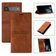 thumbnail image 1 of SaniMore for Google Pixel 7 6.3" 2022 Case [Magnetic Flip Full Protective Cover] Card Slots + Cash Pokcet + Kickstand + Retro Wear-resisitant PU Leather + Shockproof TPU Inner Business Shell, Brown, 1 of 9