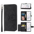 thumbnail image 1 of SaniMore for Google Pixel 7 6.3" Magnetic Flip Wallet Case with Cross Body Strap, PU Leather Case with Card Slot & Multi-Angle Kickstand Shockproof Protective Case for Girls Ladies, Black, 1 of 12