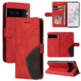 thumbnail image 1 of SaniMore for Google Pixel 7 6.3" Magnetic Wallet Case, PU Leather Case with Card Slot Kickstand & Wrist Strap Shockproof Protective Case for Google Pixel 7 Women Men, Red, 1 of 9
