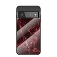 thumbnail image 1 of SaniMore for Google Pixel 7 6.3" Marble Glass Case, TPU Bumpers Anti-Fingerprint Anti-Scratch Heavy Duty Full Body Protective Case for Google Pixel 7 Women Men, Green, 1 of 10