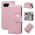 thumbnail image 1 of SaniMore for Google Pixel 7 Case, PU Leather Flip Folio Cover with Stand, Card Slots, [Lovely Pet Magnetic Clasp] Full Protetcion Shockproof TPU Wallet Shell for Google Pixel 7(6.3" 2022), Rosegold, 1 of 10