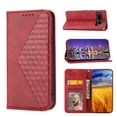 thumbnail image 1 of SaniMore for Google Pixel 7 Pro 6.7" PU Leather Case RFID Blocking, Magnetic Closure Flip Wallet Cover with Wrist Strap Card Slot & Multi-Angle Kickstand All-Inclusive Protective Shell, Red, 1 of 10