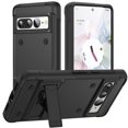 thumbnail image 1 of SaniMore for Google Pixel 7 Pro Case, Military Grade Shockproof Cover Heavy Duty Hybrid Soft TPU+Hard PC Case Non-Slip Gripping Case with Hidden Kickstand fits for Google Pixel 7 Pro, Black, 1 of 8