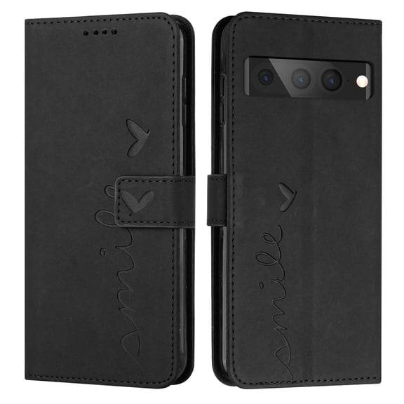 SaniMore for Google Pixel 7 Pro Case with RFID Blocking Cash & Card Slots, Scratch Proof Wallet Soft TPU + PU Leather Cover with Kickstand + Hand Strap Shockproof Protective Shell, Black
