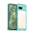 thumbnail image 1 of SaniMore for Google Pixel 8 Case (2023 Release), Soft Shockproof TPU Bumper Crystal-clear PC Back No-yellowing Anti-drop Ultra-slim Lightweight Rugged Cover for Google Pixel 8, Clearblue, 1 of 7