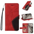 thumbnail image 1 of SaniMore for Google Pixel 8 Case with Folding Kickstand, Shock Resistant Magnetic Wallet PU Leather Cover with RFID Blocking Card Holder + Hand Strap Shockproof Protective Shell, Red, 1 of 8