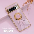 thumbnail image 1 of SaniMore for Google Pixel 8 Pro 2023 Case, Lens Protection Electroplating Silicone Magnetic 3D Dimensional Astronaut Cover with Car Mount & Ring Kickstand Shockproof Protective Shell, Purple, 1 of 11