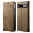 thumbnail image 1 of SaniMore for Google Pixel 8 Pro (6.7" 2023) Wallet Case, Cowboy Skin [Wear-resistant] Card Slots Cash Pocket Kickstand 360° All-around Protective Business Shell [Shoxkproof Anti-drop], Khaki, 1 of 6