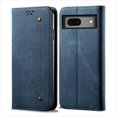 thumbnail image 1 of SaniMore for Google Pixel 8 Pro (6.7" 2023) Wallet Case, Cowboy Skin [Wear-resistant] Card Slots Cash Pocket Kickstand 360° All-around Protective Business Shell [Shoxkproof Anti-drop], Blue, 1 of 6