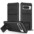 thumbnail image 1 of SaniMore for Google Pixel 8 Pro Case 2023 with Slide Camera Cover Built-in Kickstand Dual Layer Hybrid Shockproof Cover for Google Pixel 8 Pro Case 6.7, Black, 1 of 10