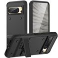 thumbnail image 1 of SaniMore for Google Pixel 8 Pro Case, Military Grade Shockproof Cover Heavy Duty Hybrid Soft TPU+Hard PC Case Non-Slip Gripping Case with Hidden Kickstand fits for Google Pixel 8 Pro, Black, 1 of 7