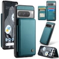 thumbnail image 1 of SaniMore for Google Pixel 8 Pro Wallet Case, RFID Blocking PU Leather Kickstand Credit Slots Flip Folio Protective Case, Double Magnetic Clasp Durable Shockproof Cover for Google Pixel 8 Pro, Blue, 1 of 9