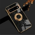 thumbnail image 1 of SaniMore for Google Pixel 9 6.3" Astronaut Electroplated Magnetic Case, Rugged PC Back with Car Mount & Ring Kickstand Shockproof Protective Case for Google Pixel 9 Women Men, Black, 1 of 8