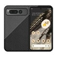 thumbnail image 1 of SaniMore for Google Pixel Fold 7.6" 2023 Case, Slim Case Carbon Fiber Support Wireless Charging Shockproof Anti-drop Lens All-inclusive Heavy Duty Protective Anti-fingerprint Magnetic Case,Blacksilver, 1 of 6