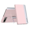 thumbnail image 1 of SaniMore for Google Pixel Fold Case, Hidden Bracket PU Leather Skin [Wear-resistant & Anti-scratch] Magnetic Closure Foding Shell Slim Fit Lightweight Shockproof Anti-drop Cover, Pink, 1 of 7