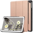 thumbnail image 1 of SaniMore for Google Pixel Tablet Case, Auto Sleep/Wake Rugged PC Tri-Fold Kickstand [Support iPad 1st/3rd Pencil Charging]  Shockproof Protective Case for Women Men, Rosegold, 1 of 9