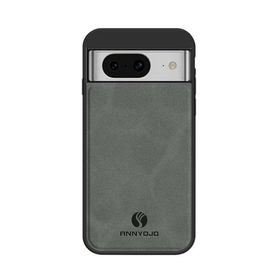 SaniMore for Google Pixle 8 (6.2" 2023) Case, PU Leather Skin Shockproof TPU Soft Wear-resistant Magnetic Car Mount Anti-scratch Anti-Drop Slim Cover for Google Pixle 8, Gray