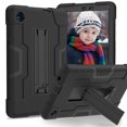 thumbnail image 1 of SaniMore Hybird Case for TCL Tab 8 LE 2023, Rugged Heavy Duty Protective Case Hidden Kickstand Dual Angle Stand Shockproof Anti-drop for TCL Tab 8 LE 2023, Black, 1 of 11