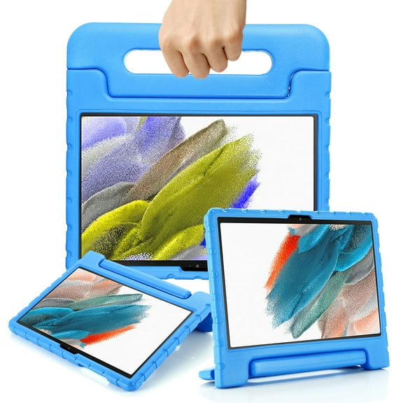 SaniMore Kids Case for Samsung Galaxy Tab A8 10.5 inch 2022 (SM-X200/X205/X207), Galaxy Tab A8 Case for Kids, Lightweight Shockproof Convertible Handle Stand Cover for Galaxy Tab A8 10.5” 2022, Blue