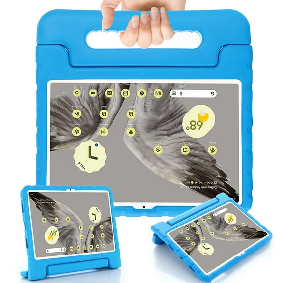 SaniMore Kids Case for Google Pixel Tablet Case 2023, Pixel Tablet 11 inch Case for Kids, Lightweight Shockproof Convertible Handle Stand Cover, Blue