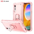 thumbnail image 1 of SaniMore for LG Velvet Case with Hidden Bracket Rugged Heavy Duty Protective [Hard PC Back + Silicone Bumper] Shokcproof Anti-drop Tri-layer Hybird Shell For LG Velvet 5G 2020 LM-G900, Rose Gold, 1 of 7