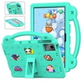 thumbnail image 1 of SaniMore for Lenovo Tab M10 5G 2024 EVA Kids Case, Skin-Proof Texture Pencil Holder Hand Strap Foldable Kickstand Shockproof Protective Case for Boys Girls, Mintgreen, 1 of 8