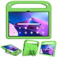 thumbnail image 1 of SaniMore for Lenovo Tab M10 Plus 3rd Gen 10.6" 2022 EVA Kids Case, Skid-Proof Texture Case with Holder & Foldable 2 in 1 Kickstand Pencil Holder Shockproof Protective Case for Boys Girls, Green, 1 of 6