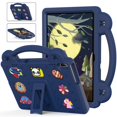 thumbnail image 1 of SaniMore for Lenovo Tab M10 Plus 3rd Gen 10.6 inch 2022 TB-125F/128F EVA Kids Case, Skin-Proof Texture Pencil Holder Hand Strap Foldable Kickstand Shockproof Protective Case for Boys Girls, Navyblue, 1 of 8