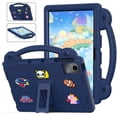 thumbnail image 1 of SaniMore for Lenovo Tab M11 5G 2024 EVA Kids Case, Skin-Proof Texture Pencil Holder Hand Strap Foldable Kickstand Shockproof Protective Case for Boys Girls, Navyblue, 1 of 8
