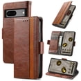 thumbnail image 1 of SaniMore Magnetic Clasp Wallet Case for Google Pixel 7 Pro with Cash & Card Slots, RFID Blocking Soft TPU + PU Leather Shockproof Protective Cover with Folio Flip Kickstand Shell, Coffee, 1 of 8