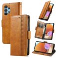thumbnail image 1 of SaniMore Magnetic Clasp Wallet Case for Samsung Galaxy A33 5G with Cash & Card Slots, RFID Blocking Soft TPU + PU Leather Shockproof Protective Cover with Folio Flip Kickstand Shell, Lightbrown, 1 of 7