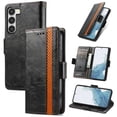 thumbnail image 1 of SaniMore Magnetic Clasp Wallet Case for Samsung Galaxy S21 Plus with Cash & Card Slots, RFID Blocking Soft TPU + PU Leather Shockproof Protective Cover with Folio Flip Kickstand Shell, Black, 1 of 6