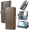 thumbnail image 1 of SaniMore Magnetic Clasp Wallet Case for Samsung Galaxy S23 Plus with Cash & Card Slots, RFID Blocking Soft TPU + PU Leather Shockproof Protective Cover with Folio Flip Kickstand Shell, Gray, 1 of 7