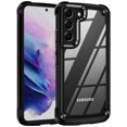 thumbnail image 1 of SaniMore Magnetic Transparent Case for Samaung Galaxy S21 Plus with Wireless Charging, PC & TPU Cover with Independent Mental Key Armor Goggles Protective Lens Shockproof Protective Shell, Black, 1 of 8