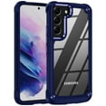 thumbnail image 1 of SaniMore Magnetic Transparent Case for Samaung Galaxy S22 Plus with Wireless Charging, PC & TPU Cover with Independent Mental Key Armor Goggles Protective Lens Shockproof Protective Shell, lue, 1 of 8